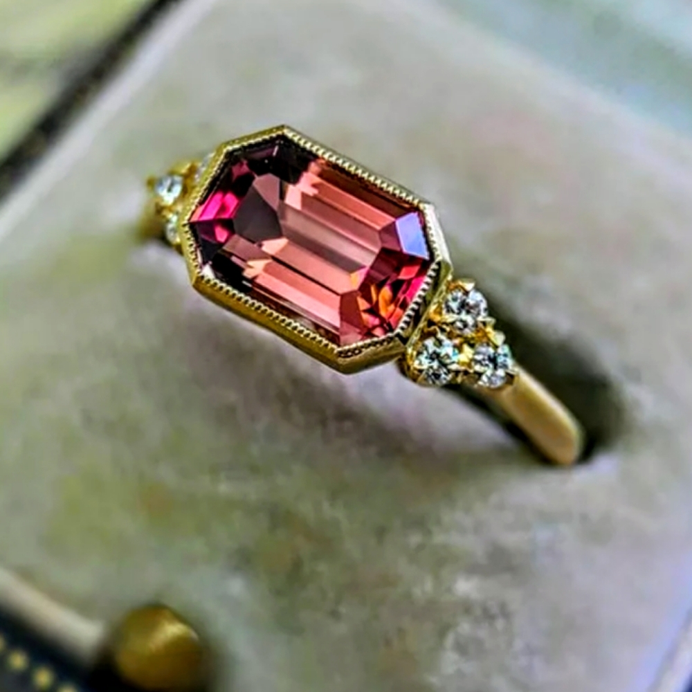 14k Gold Handmade Turkish Ruby Ring